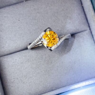 1 Carat Moissanite 925 Sterling Silver Ring  Shop One Place