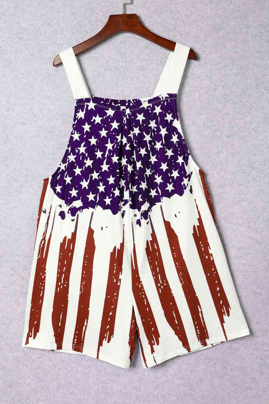 Pocketed Wide Strap Overall  Shop One Place
