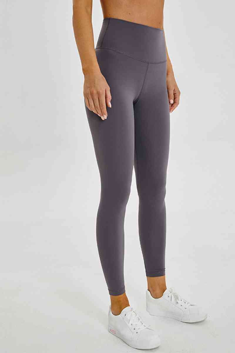Wide Seamless Band Waist Sports Leggings  Shop One Place