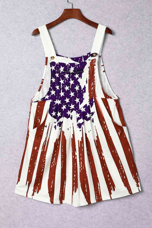 Pocketed Wide Strap Overall  Shop One Place