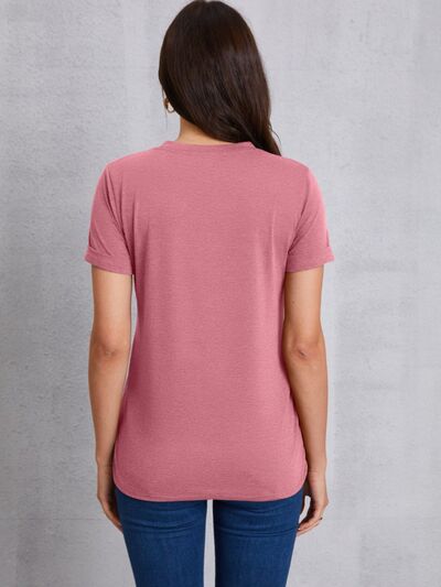 Round Neck Short Sleeve T-Shirt