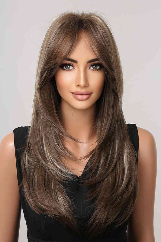 13*1" Full-Machine Wigs Synthetic Long Straight 22"  Shop One Place