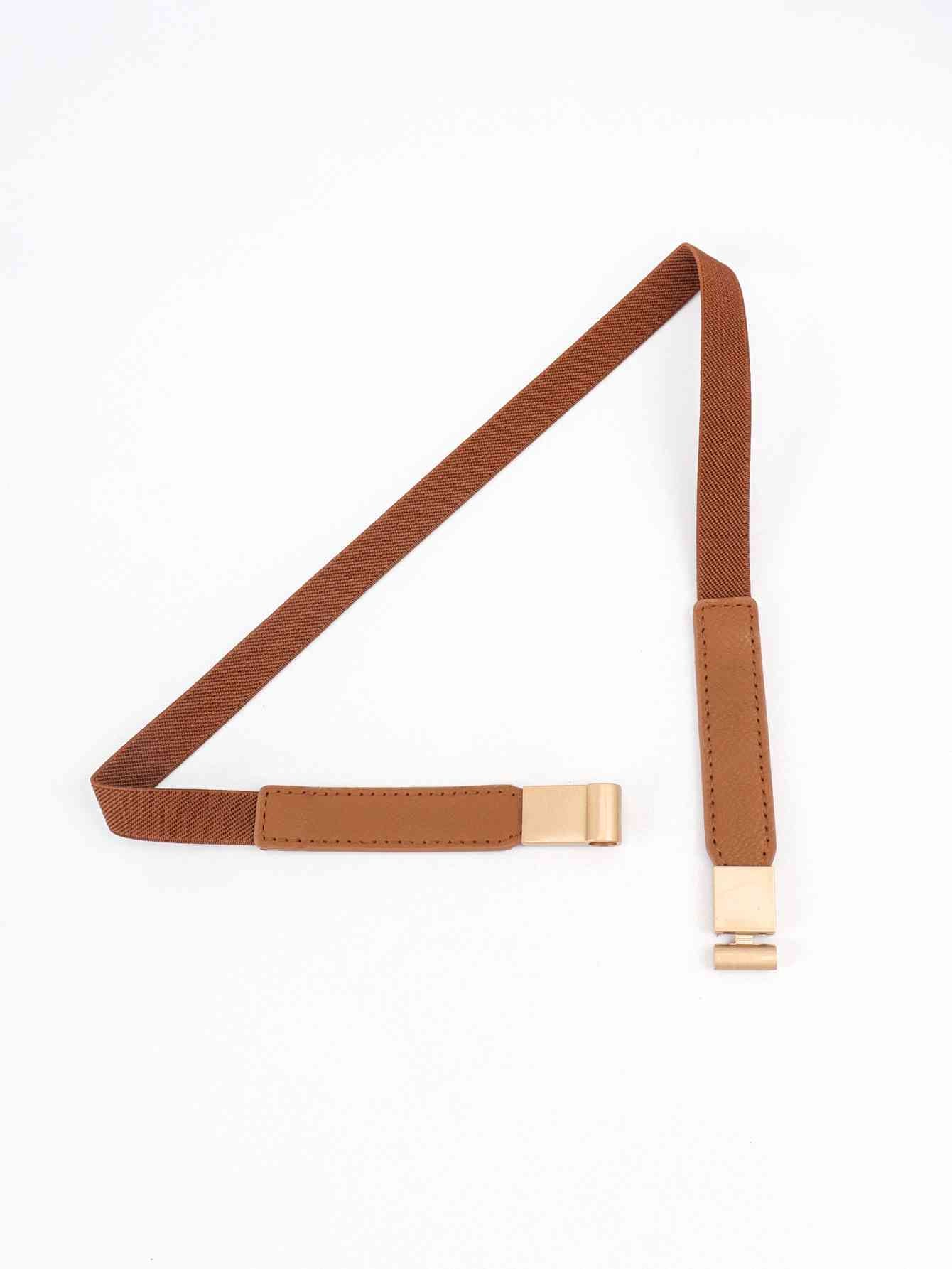 PU Elastic Skinny Belt