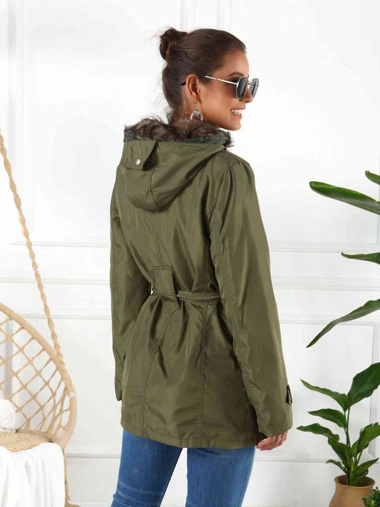 Full Size Hooded Jacket with Detachable Liner (Three-Way Wear)  Shop One Place
