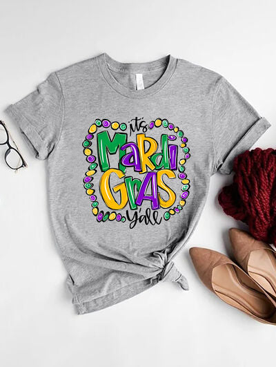 IT'S MARDI GRAS Y'ALL Round Neck T-Shirt  Shop One Place