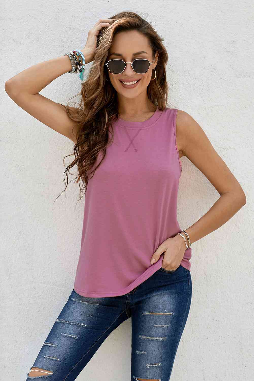 Round Neck Tank  Shop One Place