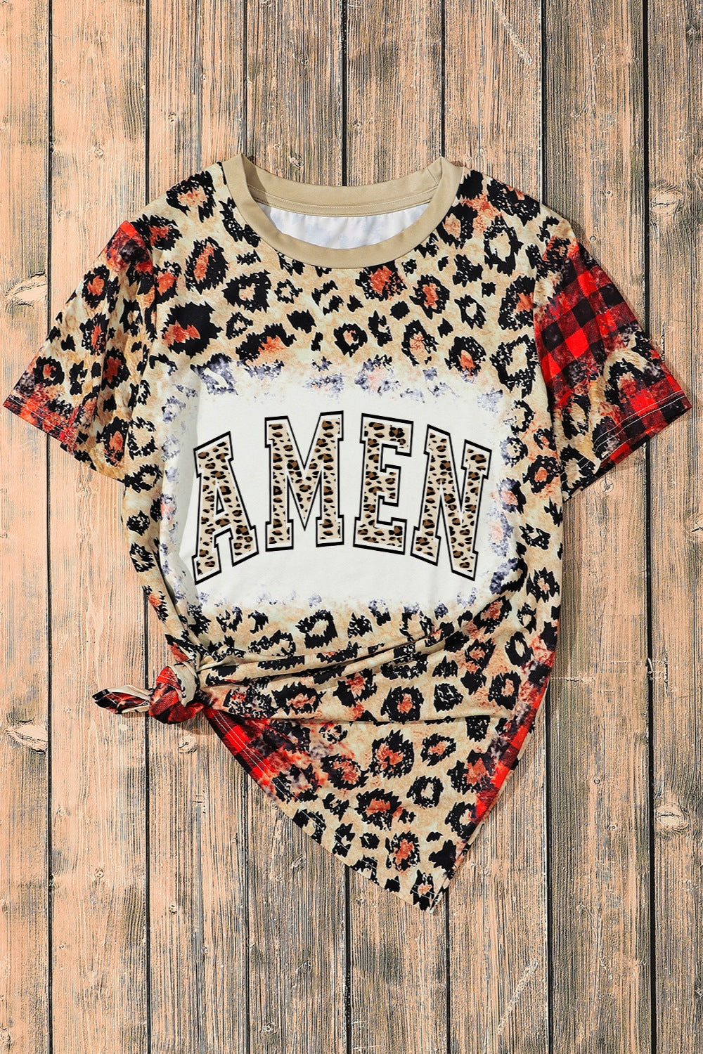 AMEN Round Neck Short Sleeve T-Shirt