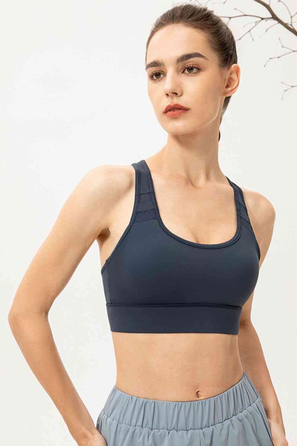 Scoop Neck Long Sports Bra