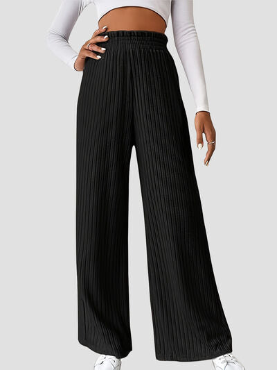 Ribbed High Waist Pants  Shop One Place