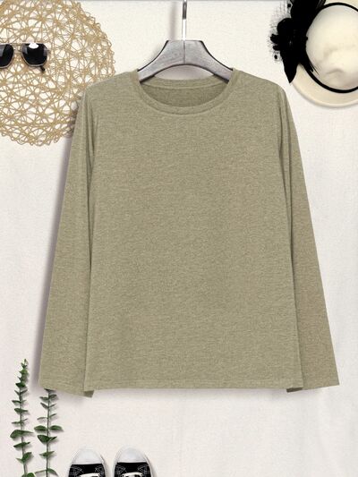 Round Neck Long Sleeve T-shirt