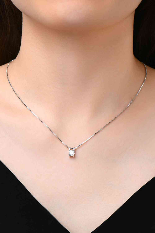Moissanite 925 Sterling Silver Necklace  Shop One Place