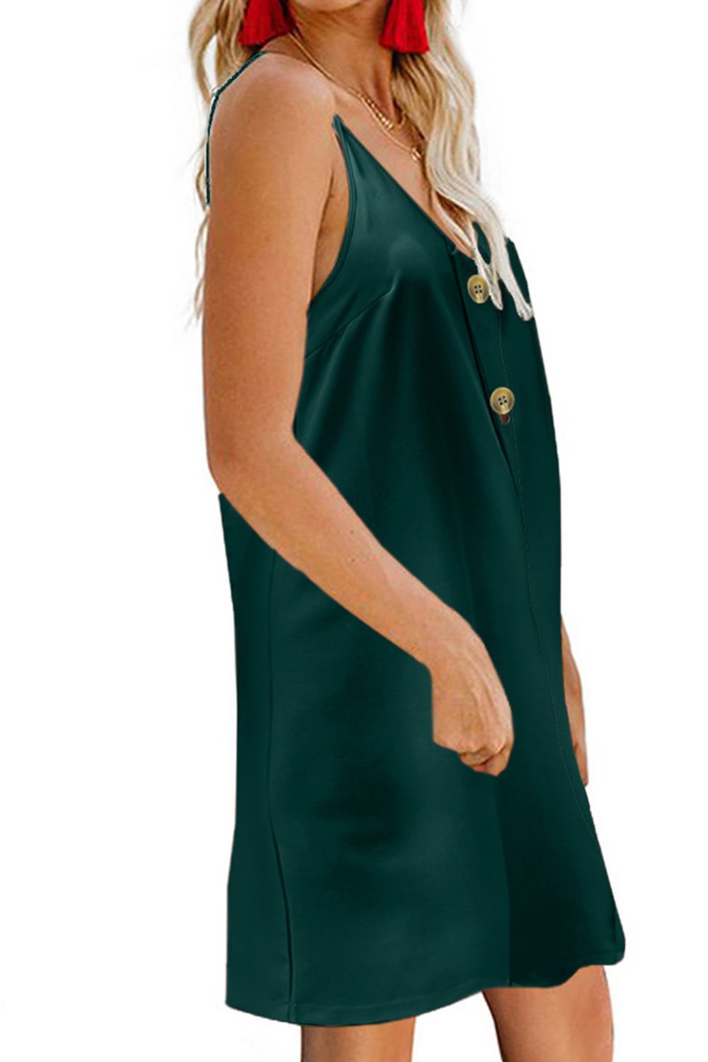 V-Neck Mini Cami Dress