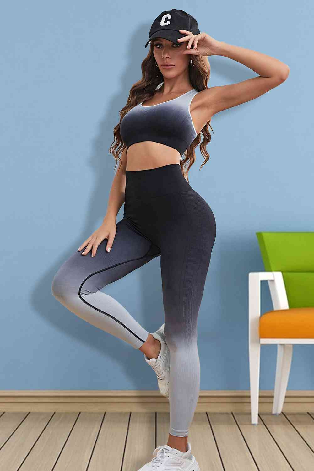 Gradient Sports Tank and Leggings Set