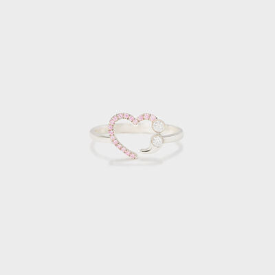 925 Sterling Silver Inlaid Zircon Ring  Shop One Place
