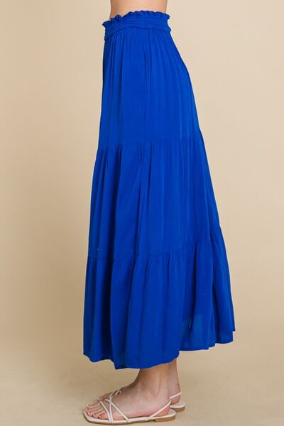 Culture Code Full Size Frill Ruched Midi Skirt  Shop One Place
