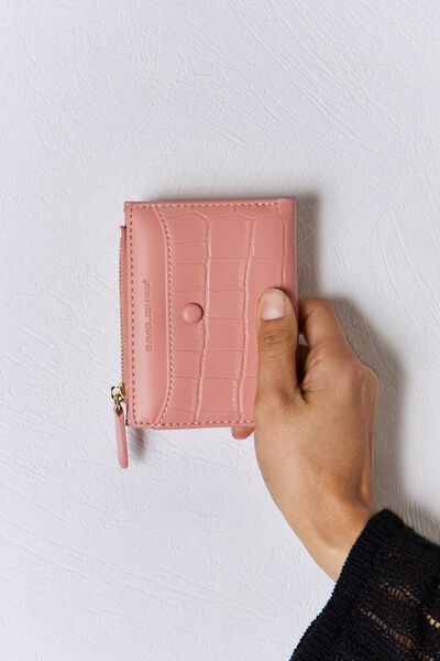 David Jones Texture PU Leather Mini Wallet