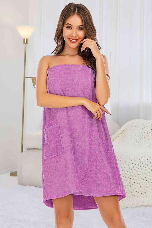 Strapless Robe with pocket  Shop One Place