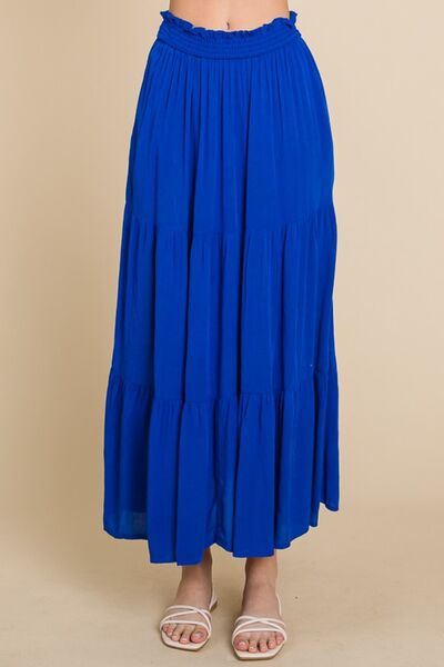 Culture Code Full Size Frill Ruched Midi Skirt  Shop One Place