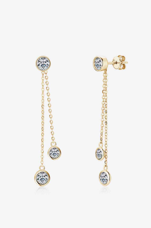 2.6 Carat Moissanite 925 Sterling Silver Earrings  Shop One Place