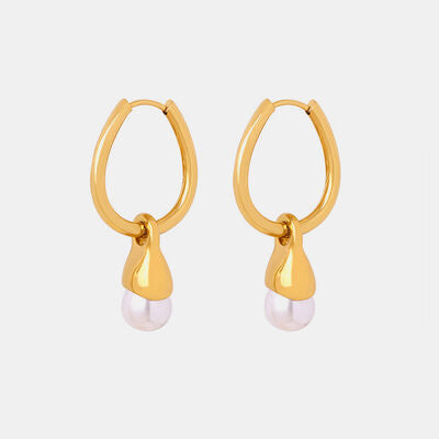 Titanium Steel Huggie Earrings  Shop One Place