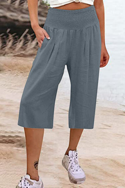 Pocketed High Waist Pants