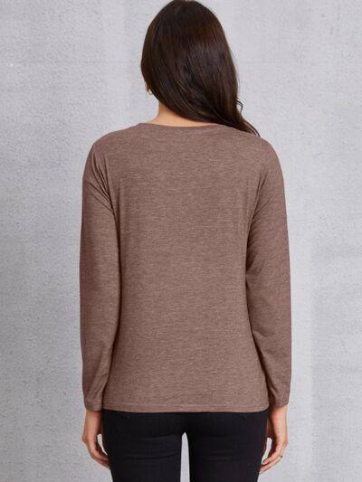 Round Neck Long Sleeve T-shirt