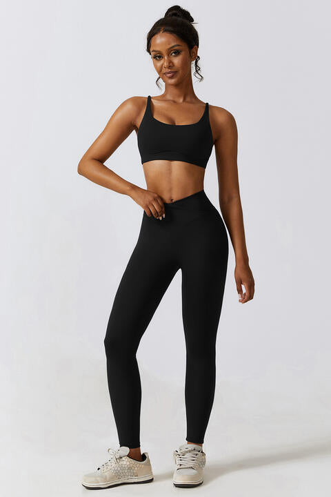 Sports Bra and Leggings Set